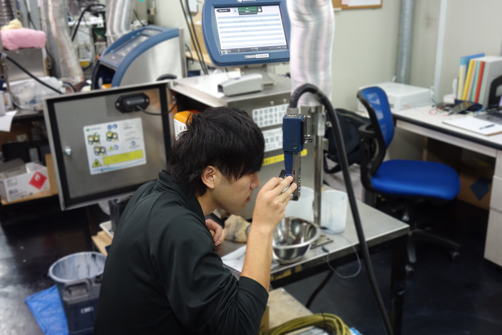連続式インクジェットプリンターの調整